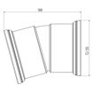 Picture of Underground 110mm x 15° Double Socket Bend