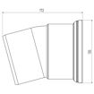 Picture of Underground 110mm x 15° Single Socket Bend