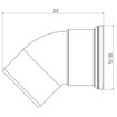 Picture of Underground 110mm x 45° Single Socket Bend