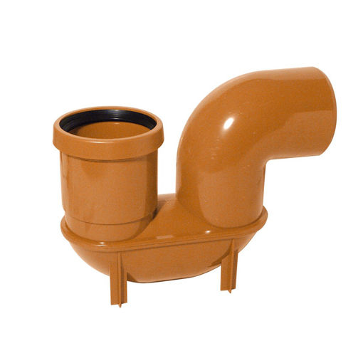 Picture of Underground 110mm Drain Pipe Low Level P Trap Gully