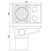 Picture of Underground 110mm Rectangular Hopper With Grid