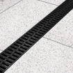 Picture of ACO Easyline H50 1m Drainage Channel With Black Plastic Grating A15