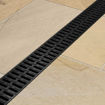 Picture of ACO Easyline H50 1m Drainage Channel With Black Plastic Grating A15