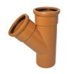 Picture of Underground 110mm x 45° Drainage Double Socket Branch Junction 