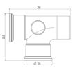 Picture of Underground 110mm x 90° Double Socket Branch Junction with Twin Boss