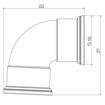 Picture of Underground Drainage 110mm x 90° Double Socket Bend