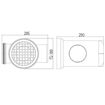 Picture of Underground 100mm Inlet Roddable Bottle Gully 90° Outlet Round Grid