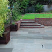 Picture of Natural Indian Sandstone Paving Slabs 600x600mm Calibrated Light Grey