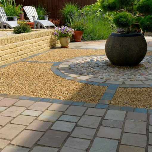 Picture of Pavestone Natural Stone Setts Pavers 200x100mm (20-30mm) Raj Blend