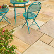 Picture of Natural Indian Sandstone Paving Slabs 600x290mm Golden Fossil