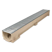Picture of ACO Raindrain Drainage Channel with Galvanised Steel Grate A 15 - 1m x 118mm x 97mm