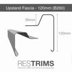 Picture of Restec ResTrims B260 GRP Upstand Fascia Raised Edge Trim 120mm (3m)