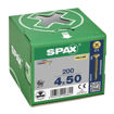Picture of Box 200 4.0x50mm Y/P Spax CSK Pozi Wood Screws