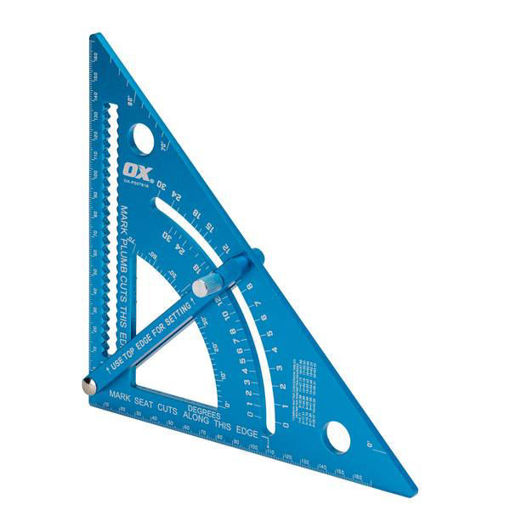 Picture of OX Pro Adjustable Aluminium Rafter Square 180mm