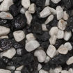 Picture of Bulk Bag Zebra Pebbles 20-40mm - Black & White Decorative Stone