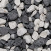 Picture of Bulk Bag Zebra Pebbles 20-40mm - Black & White Decorative Stone