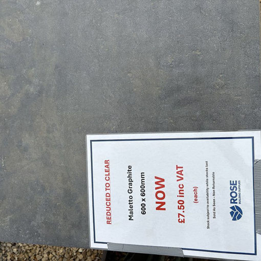 Picture of Stonemarket Maletto Porcelain Paving Slab 600x600x20mm Graphite