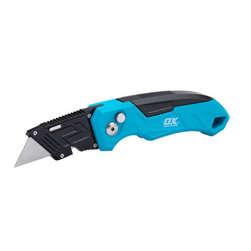 Picture of OX Pro Heavy-Duty Fixed Blade Folding Knife – Includes 3 Blades