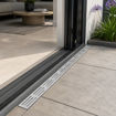 Picture of Polycon Threshold Luxe 1m Drainage Channel with Silver Aluminium Grating - A15