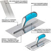 Picture of OX Pro Carbon Steel Plasterers Trowel – 120 X 280mm / 11in