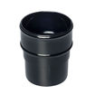 Picture of 68mm Round Downpipe Socket /  Connector - Black