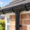 Picture of 112mm Half Round Gutter 4m - Black