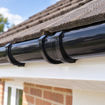 Picture of 112mm Half Round Gutter Joint Union Bracket - Black