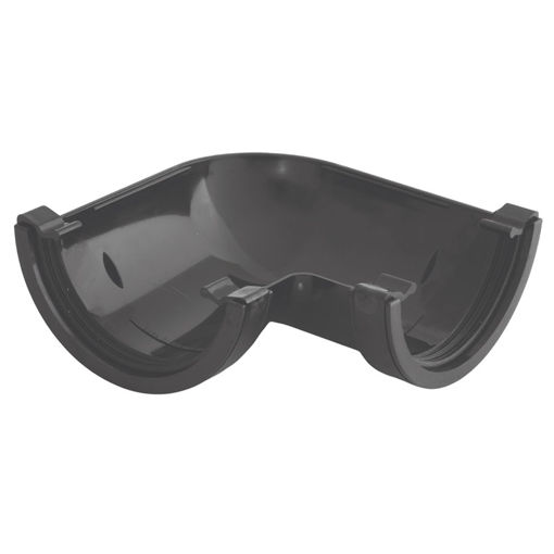 Picture of 112mm Half Round Gutter 90° Angle/ Corner - Black
