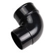 Picture of 68mm Round Downpipe 92.5° Offset Bend - Black