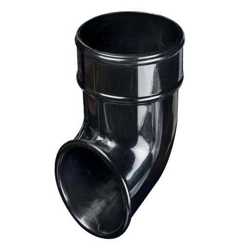 Picture of 68mm Round Downpipe Rainwater Shoe - Black
