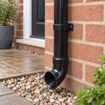 Picture of 68mm Round Downpipe Rainwater Shoe - Black