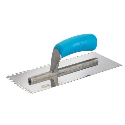 Picture of OX Trade Notched Stainless Steel Trowel – 6mm