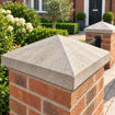Picture of Concrete Four Way Weathered Pier Cap 530 x 530mm (21x21")