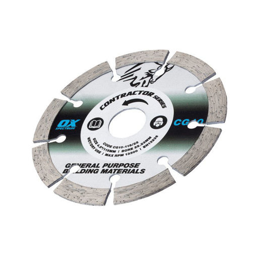 Picture of OX Spectrum Contractor Diamond Blade 10mm – General Purpose – 115/22.23mm