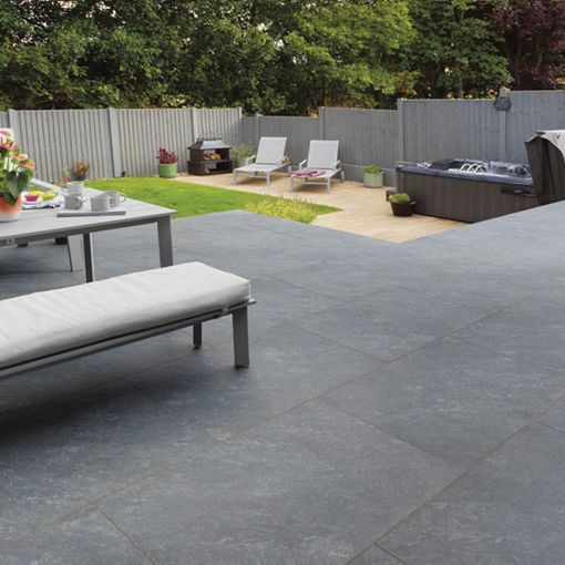 Picture of Pavestone Classic Anthracite Porcelain Paving Slab 900x600x20mm