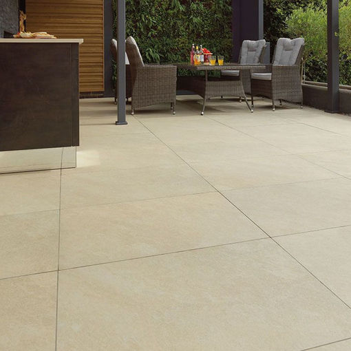 Picture of Pavestone Classic Ivory Porcelain Paving Slab 900x600x20mm