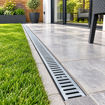 Picture of Polycon Lite Aqua 100 A15 SafeHeel Channel Drain 1m with Galvanised Slotted Grate - 92mm Deep