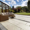 Picture of Pavestone Dolomite Travertine Porcelain Paving Slabs 1000x500mm Pack of 42 (21m2)