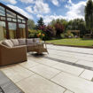 Picture of Pavestone Dolomite Travertine Porcelain Paving Slabs 1000x500mm Pack of 10 (5m2)