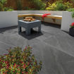 Picture of Pavestone La Moda Veined Marble Effect Porcelain Paving 900x600x20mm Anthracite Pack of 42 (22.68m²)