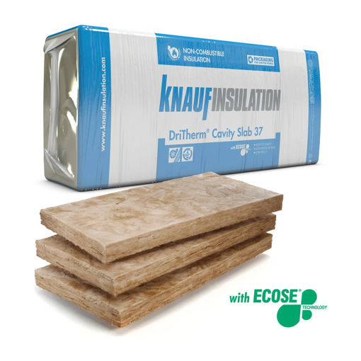 Picture of Knauf 100mm DriTherm 37 Cavity Wall Insulation Slab Pack of 12 (6.55m²)