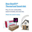Picture of Knauf 100mm OmniFit Thermal & Sound Glass Mineral Wool Insulation Slab 1200x400mm Pack of 6 (2.88m²)