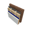 Picture of Knauf 50mm OmniFit Thermal & Sound Glass Mineral Wool Insulation Slab 1200x400mm Pack of 12 (5.76m²)