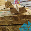 Picture of Ex 47x125mm Green Treated Cant Fence Rail 3.0m
