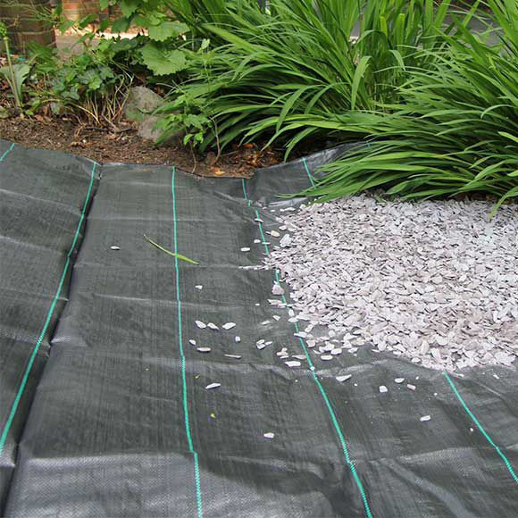 weed control fabric for gravel pathways